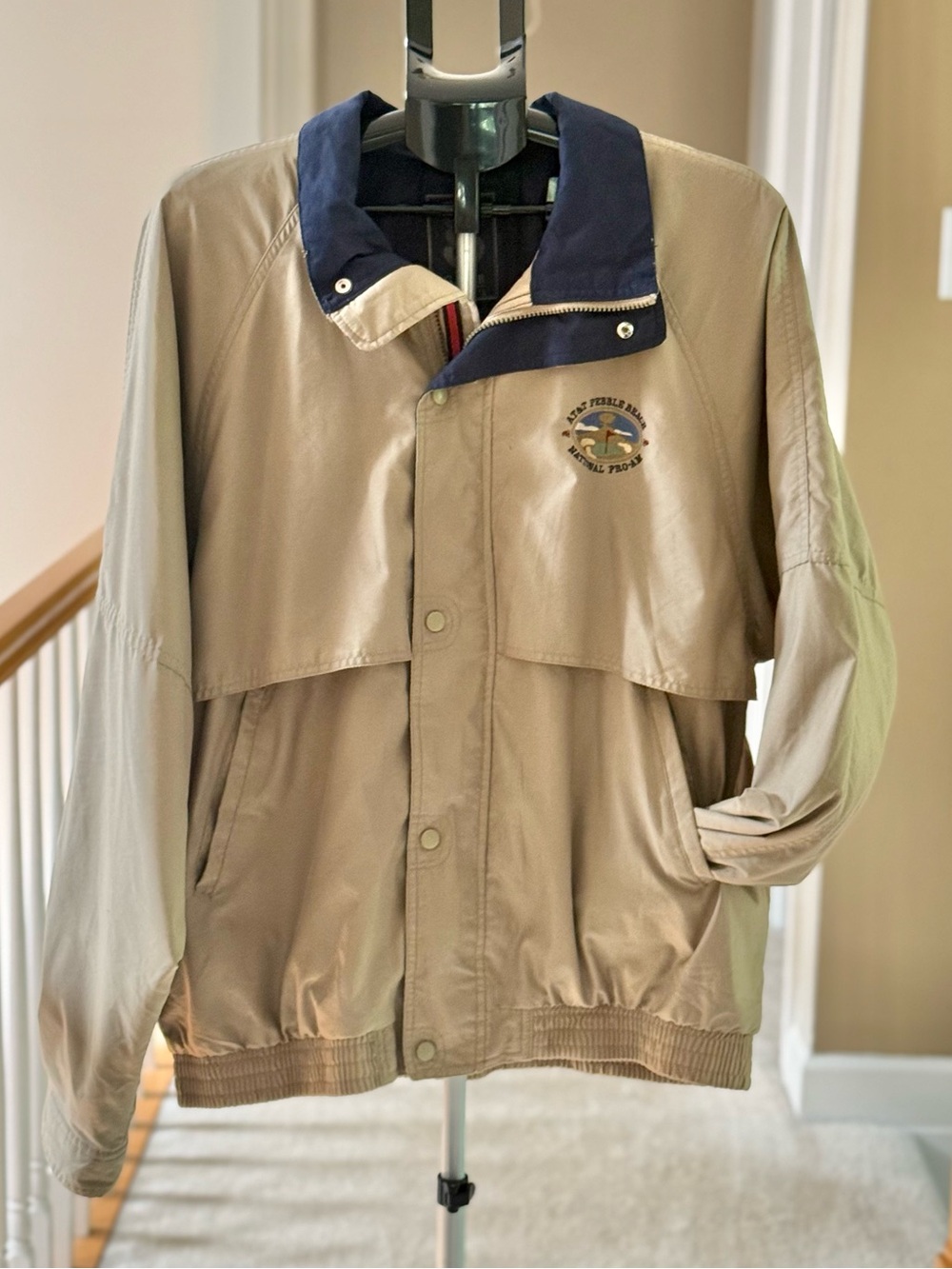 Gear For Sports AT&T Pebble Beach National Pro-Am Jacket Navy Beige XL